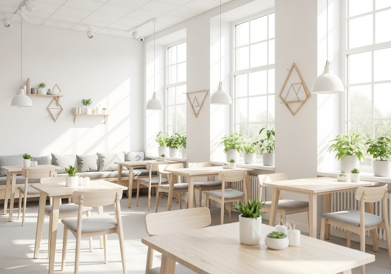 Commercial café interior