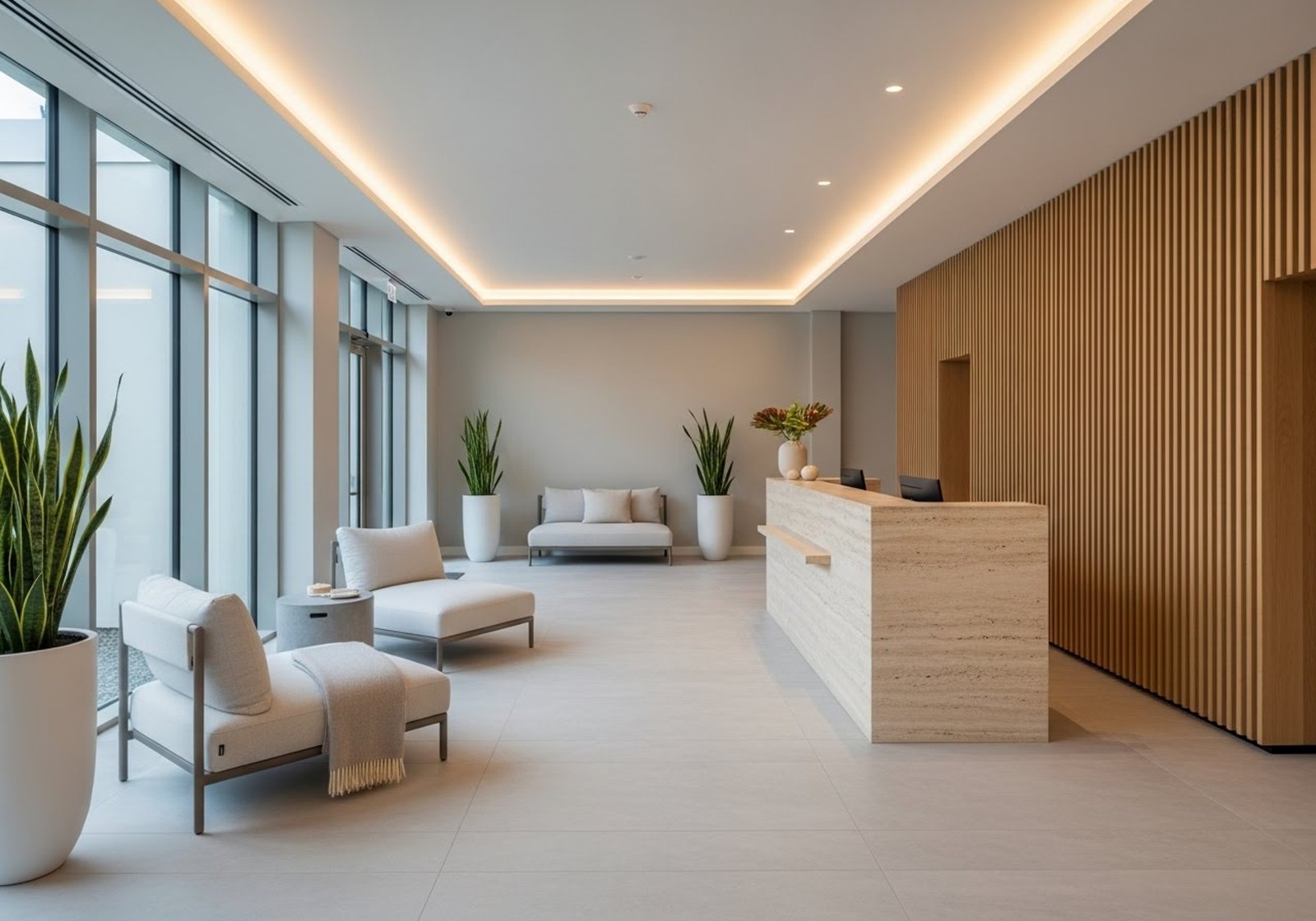 Luxury lobby interior